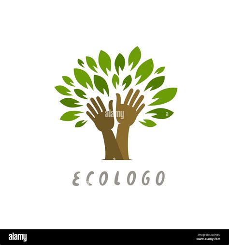 Healing hands tree. Nature, organic icon. Environment concept vector Stock Vector Image & Art ...