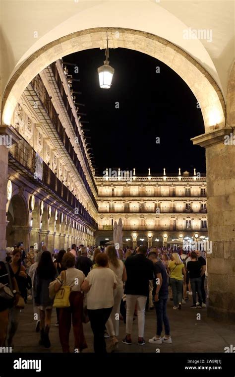 Salamanca.The Golden city- La Dorada. La Plaza Mayor.Architecture of Churriguera,Gothic ...