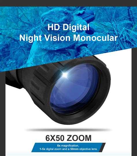 Digital Night Vision Monocular IR Wildlife 6x50mm 5MP HD Camera | PCP Mart