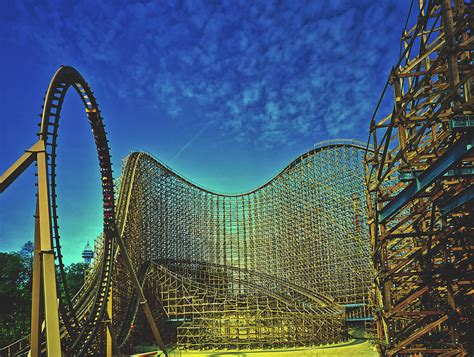 Son Of Beast Rollercoaster - King's Island, Ohio Photograph by Mountain Dreams - Fine Art America