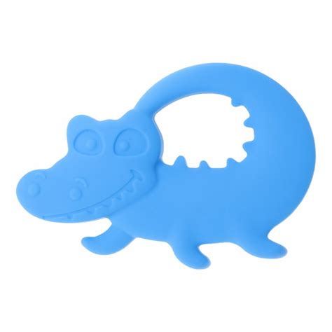 Baby Teether Silicone Crocodile Teething Toys Necklace Newborn Chewing Nursing-in Baby Teethers ...