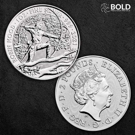 2021 Great Britain Myths & Legends Robin Hood 1 oz Silver BU - BOLD ...