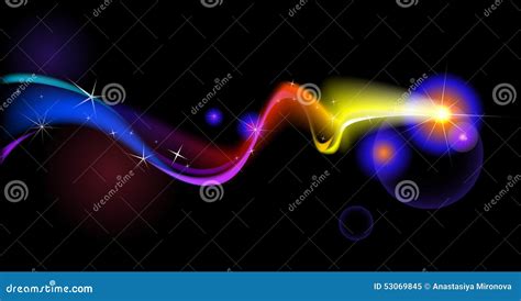 Colorful comet stock vector. Illustration of lightning - 53069845