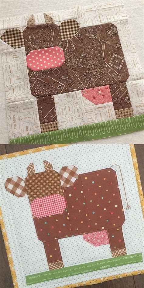 Cow Quilt by Bee In My Bonnet / beelori1@instagram | Farm quilt ...