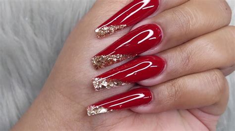 V French Tip Acrylic Nails Red - Buy colored nail tips from nail superstore.