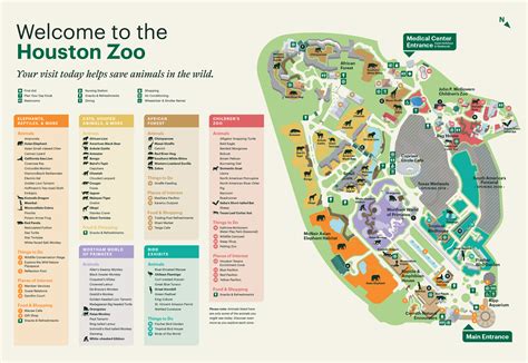 Zoo Map - The Houston Zoo