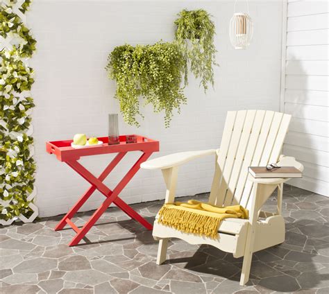 Safavieh Mopani Outdoor Patio Adirondack Chair - Off White - Walmart.com - Walmart.com