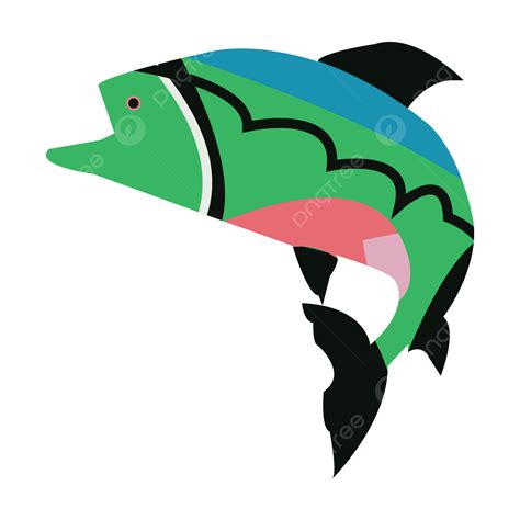 Colorful Fish Vector Illustration, Fish, Colorful, Color PNG and Vector ...