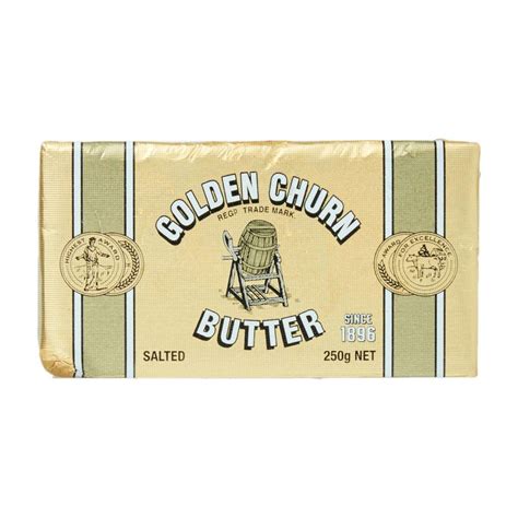 Golden Churn Foil Wrapped Salted Butter 250g | Shopifull