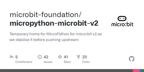 GitHub - microbit-foundation/micropython-microbit-v2: Temporary home ...