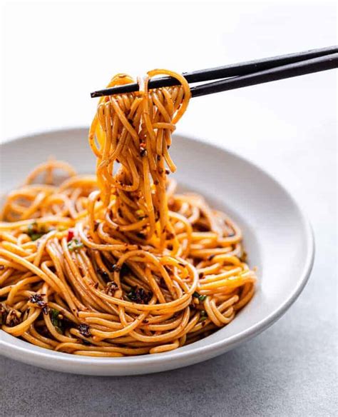 Spicy Sichuan Noodles with Garlic Chili Oil - Posh Journal