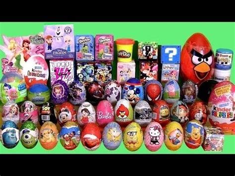 opening 100 surprise eggs - YouTube