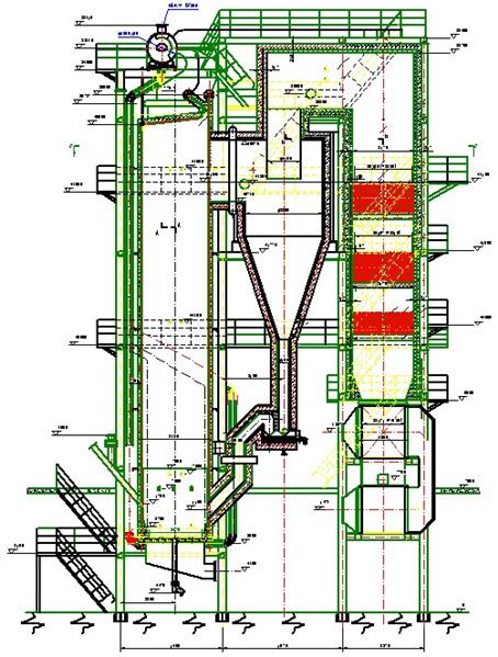 CFB POWER PLANT BOILER