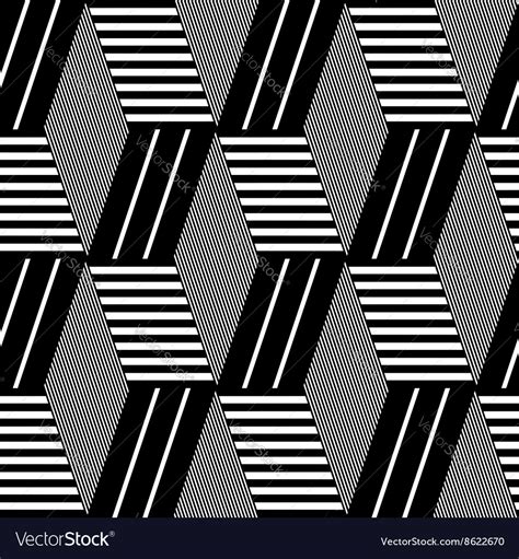 Seamless geometric op art pattern Royalty Free Vector Image