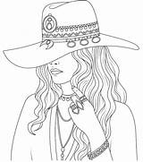Stylish Girl Coloring Page  Free Printable Pages For Kids sketch template