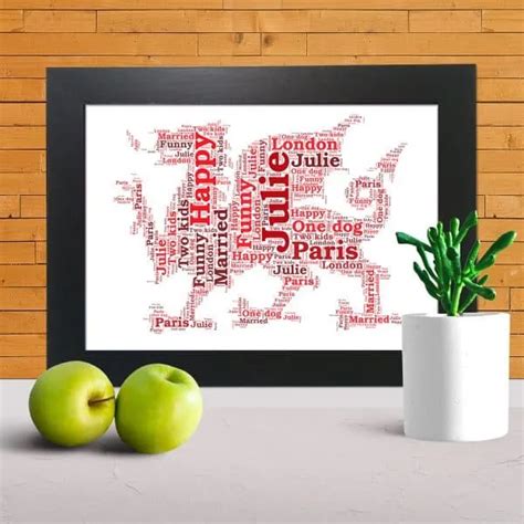 Welsh Dragon word art - Word Art Prints - Word Art App