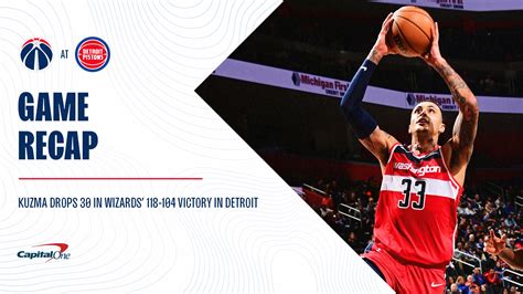 Recap: Kuzma drops 30 in Wizards' 118-104 victory in Detroit | NBA.com