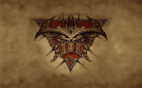 Red and white dragon head logo, Blizzard Entertainment, Diablo III HD ...