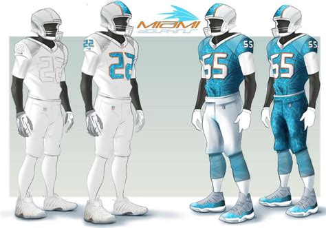 Miami Dolphin Uniform Design by Zia Ahmad at Coroflot.com