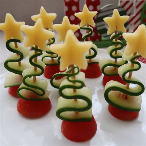 Easy Cucumber Christmas Trees - Healthy Christmas Party Food for Kids - abcconcpt | food ...