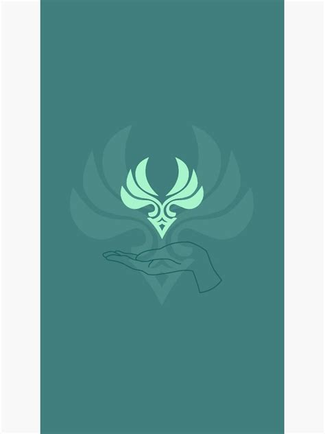 "Anemo symbol" Sticker for Sale by MiyukuButterfly | Redbubble