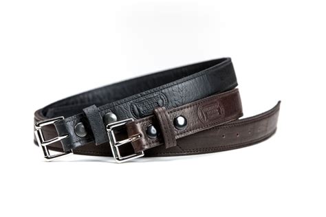 Black & Brown Buffalo Leather Belts - Made In America.