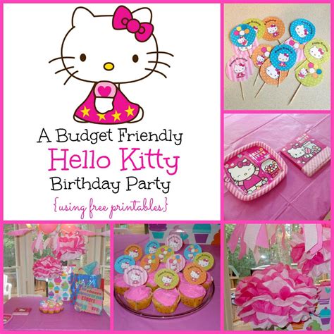 A Super Sweet Hello Kitty Birthday Party Using Free Printables with Hello Kitty Banner Template ...