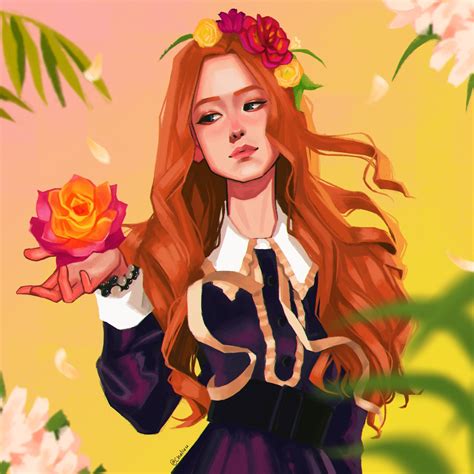 ArtStation - Roses., Charles Deroo | Rosé fanart, Blackpink rose, Fan art