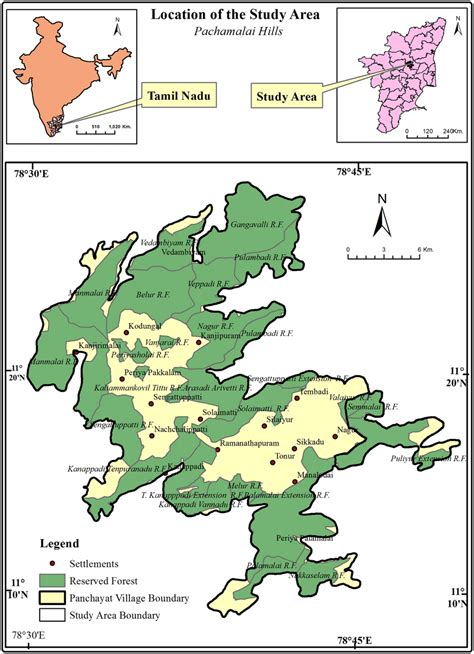 study area. source: compiled from the published survey of India's open ...