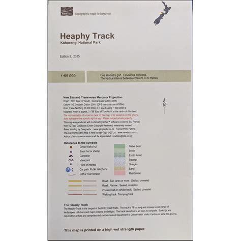 Heaphy Track Map - Geographica