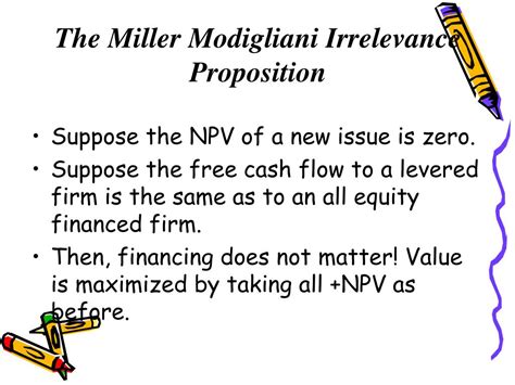 PPT - The Miller & Modigliani theorem PowerPoint Presentation - ID:692581