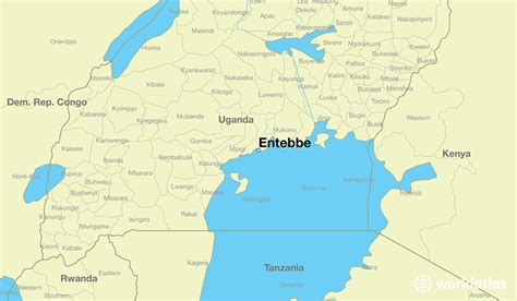 Where is Entebbe, Uganda? / Entebbe, Central Region Map - WorldAtlas.com