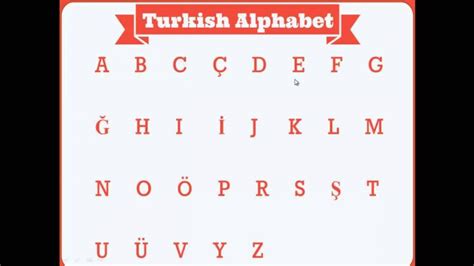 Turkish Alphabet Chart Download | Oppidan Library