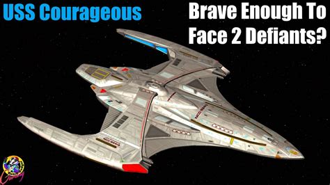 USS Courageous VS 2 Defiants! - FLUKE SHOT - Star Trek Ship Battles - Bridge Commander - YouTube