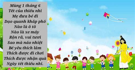 Bài Thơ Ngày Tết Thiếu Nhi Của Bé [Nội Dung, Hình Ảnh]