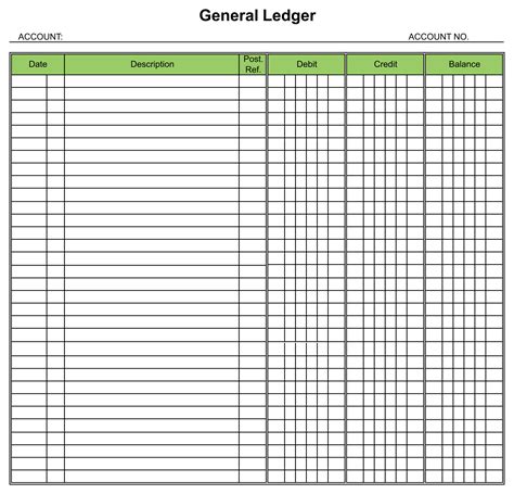 Ledger Balance Sheet - 10 Free PDF Printables | Printablee