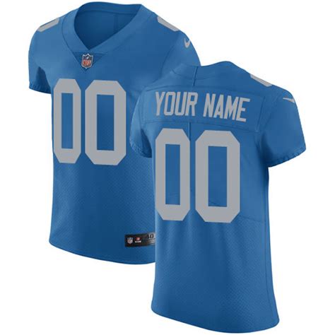 Nike Detroit Lions Customized Blue Alternate Stitched Vapor Untouchable ...