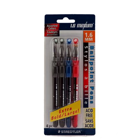 Ballpoint Pens 1.6 mm Assorted Colors / Extra Bold - Shopbargainclub