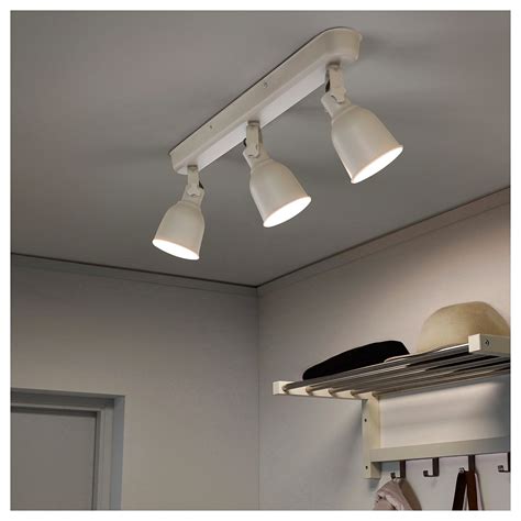 HEKTAR Ceiling track, 3 spotlights, beige - IKEA | Track lighting bedroom, Ceiling lights, Ikea