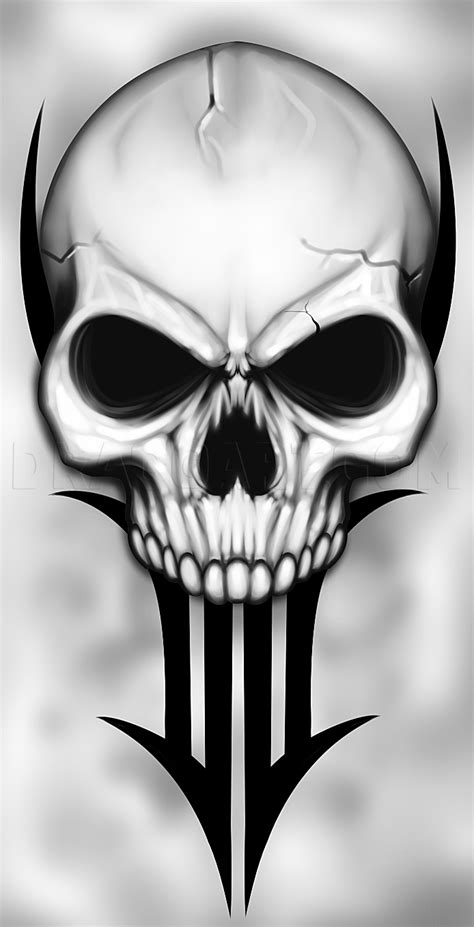 How to Draw a Traditional Skull Tattoo | Imágenes del cráneo, Ilustraciones del cráneo, Diseño ...