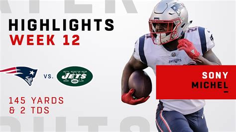 Sony Michel Highlights vs. Jets - YouTube