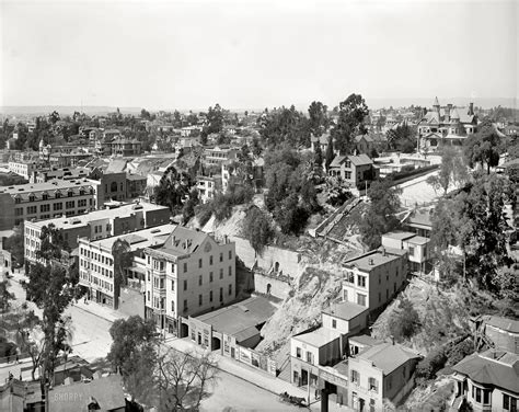 A wonderful high-res image of Bunker Hill section of Downtown Los ...