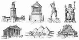 Gardens Babylon Hanging Coloring Pages Wonders Printable Ancient Alamo  sketch template