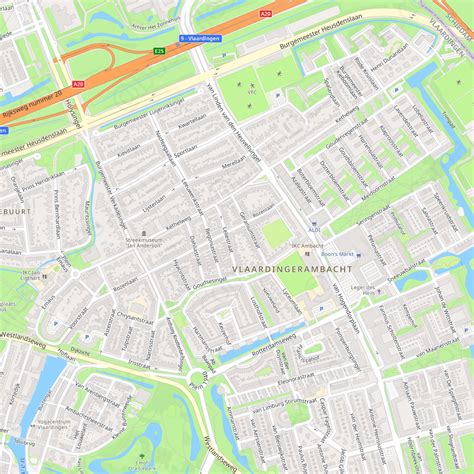 Schiedam - Modern Atlas Vector Map | Boundless Maps