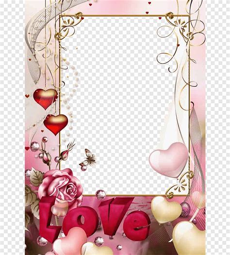 Flower border, frame, Love Frame, image File Formats, heart png | PNGEgg