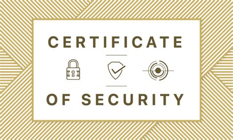 What is a security certificate?