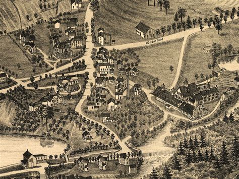 1884 Dalton Massachusetts Map Panoramic Old City Map - Etsy