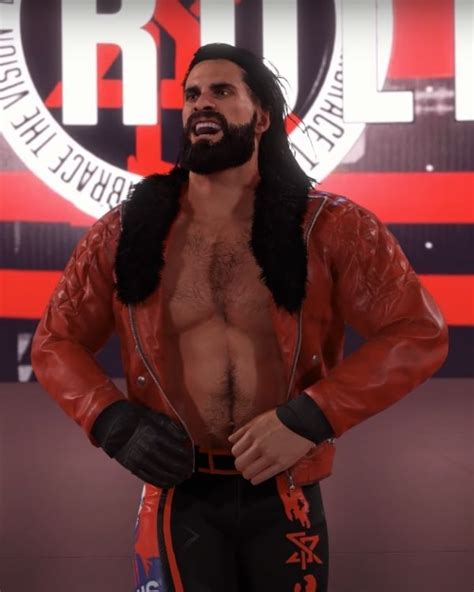 WWE 2K22 Seth Rollins Leather Jacket | Seth Rollins Fur Jacket