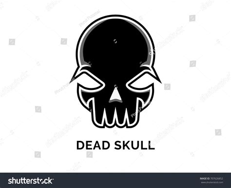 Dead Skull Logo Vector Stock Vector (Royalty Free) 707626852 | Shutterstock