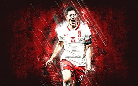 Robert Lewandowski, Poland national football team, Polish footballer, portrait, Lewandowski art ...